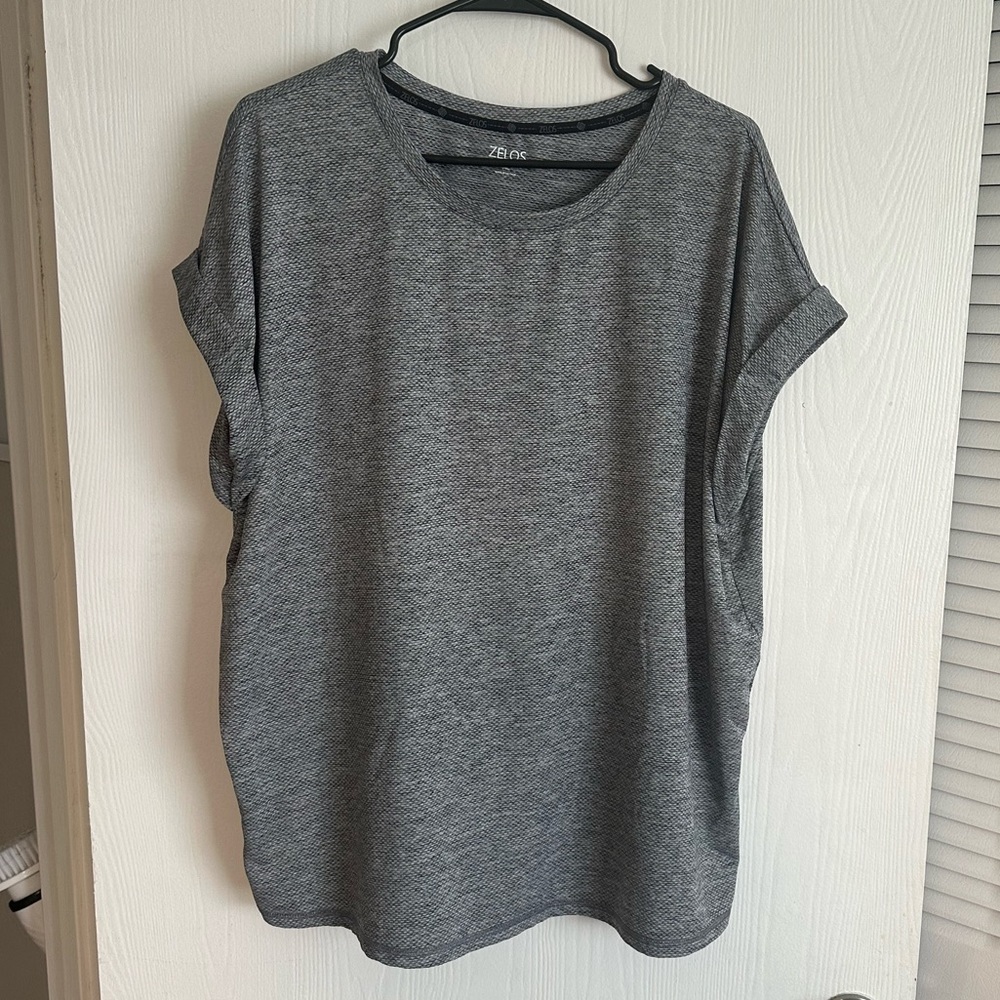 Zelos Gray Women’s Workout Shirt Size XL